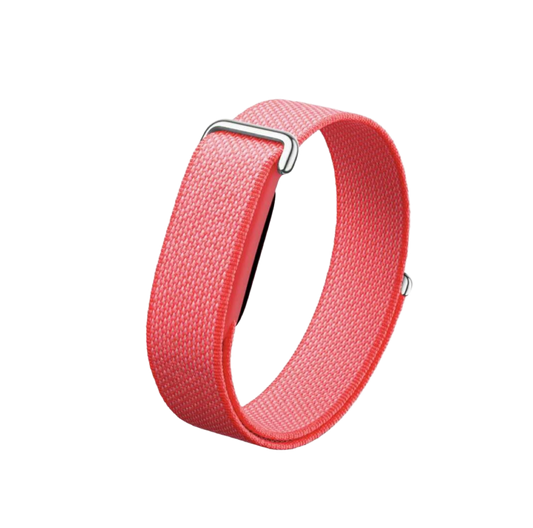 Coral Pink Woven Bit Band
